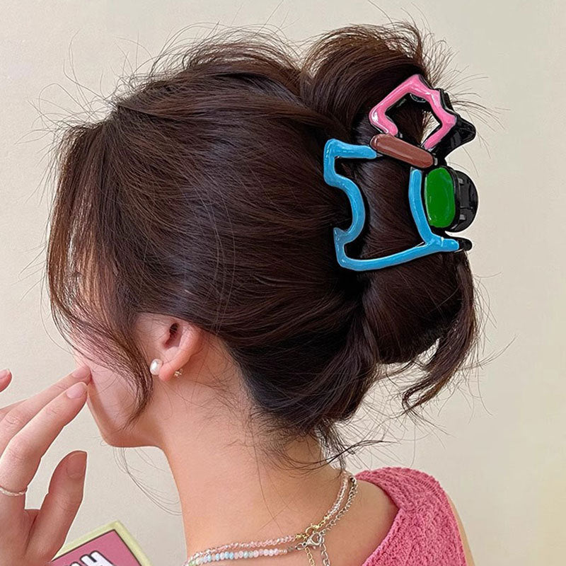 Wholesale Puppy Clamp Women's New High-end Shark Clip Traceless Hairpin Back of Head